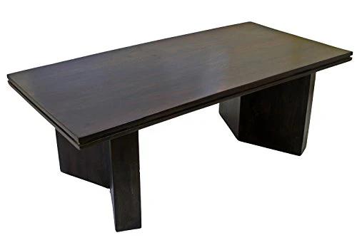 Timbertaste Mary Solid Wood Coffee Table (Dark Walnut Finish) l Home Furniture - Image 4