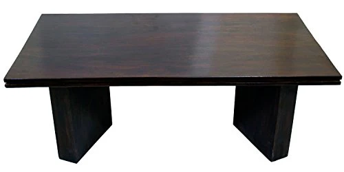 Timbertaste Mary Solid Wood Coffee Table (Dark Walnut Finish) l Home Furniture - Image 5