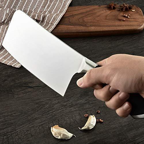 TOUARETAILS Premium 7 inch Stainless Steel Meat Knife for Kitchen Chopping, High Carbon Ultra Sharp Knife Japanese Cooking Chef Butcher Knife for Meat and Vegetable Cutter Clever - Image 6