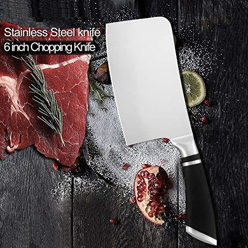 TOUARETAILS Premium 7 inch Stainless Steel Meat Knife for Kitchen Chopping, High Carbon Ultra Sharp Knife Japanese Cooking Chef Butcher Knife for Meat and Vegetable Cutter Clever - Image 7