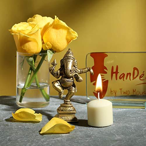 Two Moustaches Brass Dancing Ganesha Idol | Home Decor | - Image 4