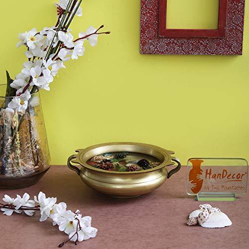 Two Moustaches Brass Urli Traditional Bowl Showpiece | Home Decor |