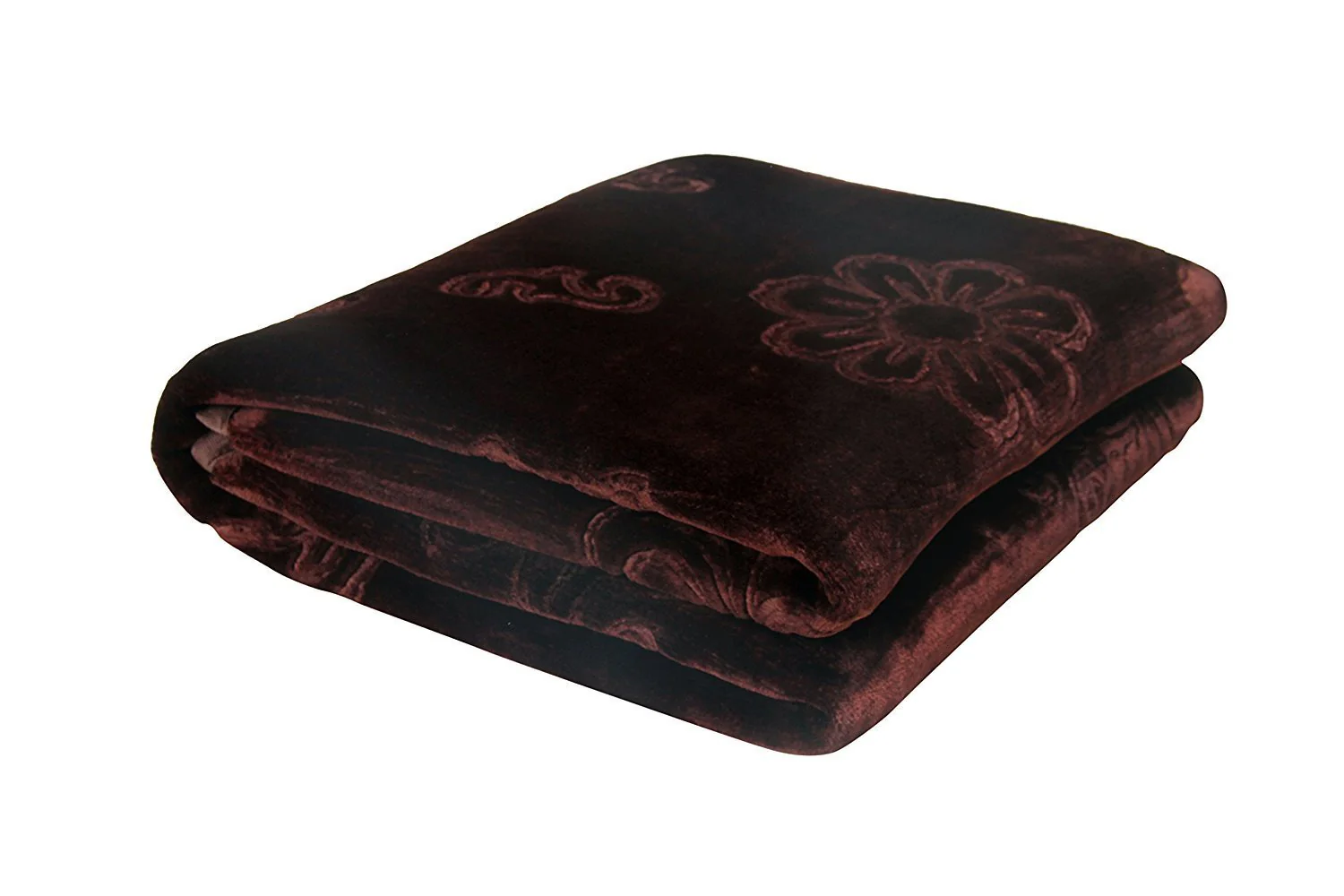 Ultra Soft Floral Double Bed Mink Winter Blanket - Image 2