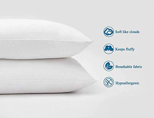Urban Basics Soft Microfibre Pillow, 16"x24" Inch, White, Set of 6 (PIL04_6) - Image 5