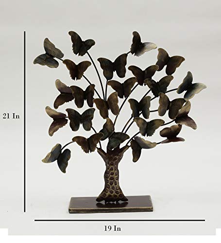 Vedas Exports Iron Paddy Butterflies Tree Showpiece (Multi_4.5 Inch X 19 Inch X 21 Inch) - Image 5