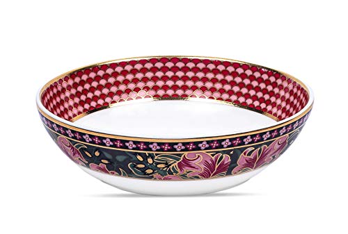 Vikas Khanna By Celeste Moksha Ceramic Dinner Set, Décor Settings, 24 K Gold Plated, Color- Charcoal Black - Image 4