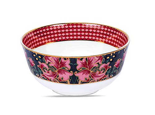 Vikas Khanna By Celeste Moksha Ceramic Dinner Set, Décor Settings, 24 K Gold Plated, Color- Charcoal Black - Image 5