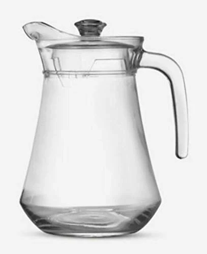 Vilon Duck Pot 1.3L Glass Pitcher with Plastic lid,Drinking Beverage Jug,Glass Water jug for Home use - Image 3