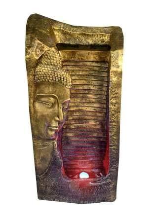 Waahkart Home Decor Buddha Side Face Fountain with 36 LED Light - Image 3