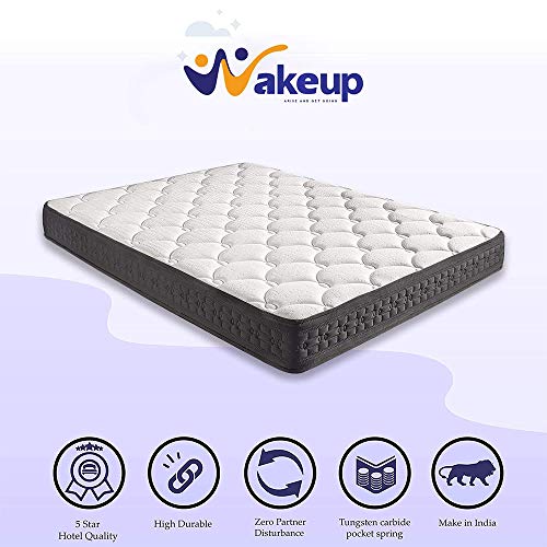 Wake-Up 8-inch Medium Firm King Size Pocket Spring Mattress - Image 4
