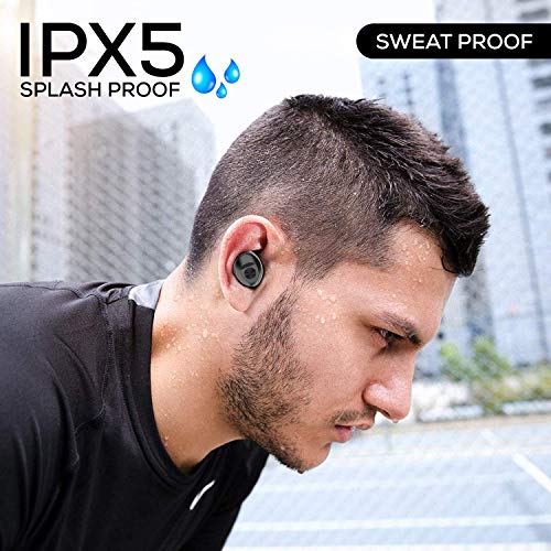 WeCool Moonwalk M1 True Wireless Earbuds (TWS) IPX 5 and Digital Display Charging Case, Bluetooth Earphones with Mic for Calls and HD Stereo Music - Image 2