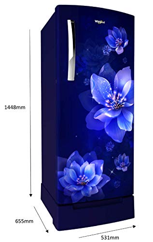 Whirlpool 200 L 4 Star Inverter Direct-Cool Single Door Refrigerator (215 ICEMAGIC PRO ROY 4S INV, Sapphire Mulia, Base Stand) - Image 12