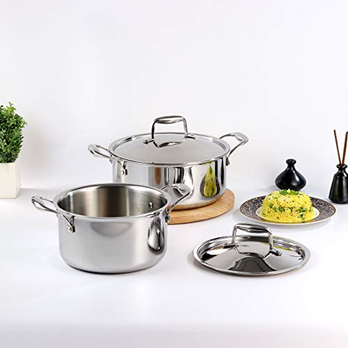 Wonderchef Power 3-ply Stainless Steel Cookware - Casserole-24cm - Image 6