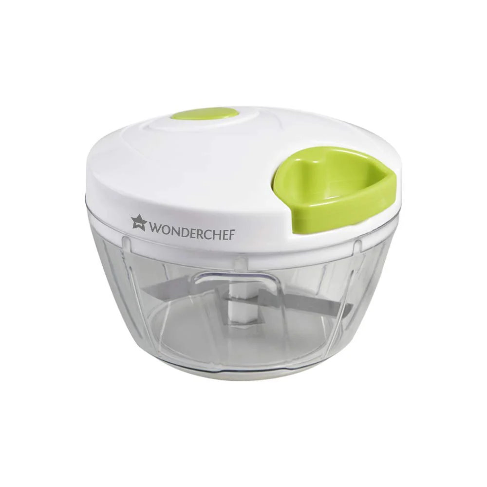 Wonderchef String Plastic Chopper, White and Green