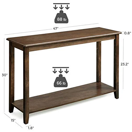 G Fine Furniture Wooden Console Table for Living Room - Image 6