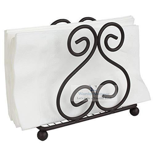 Worthy Shoppee Iron Napkin Holder for Dining Table, Tissue Paper Stand - Image 2