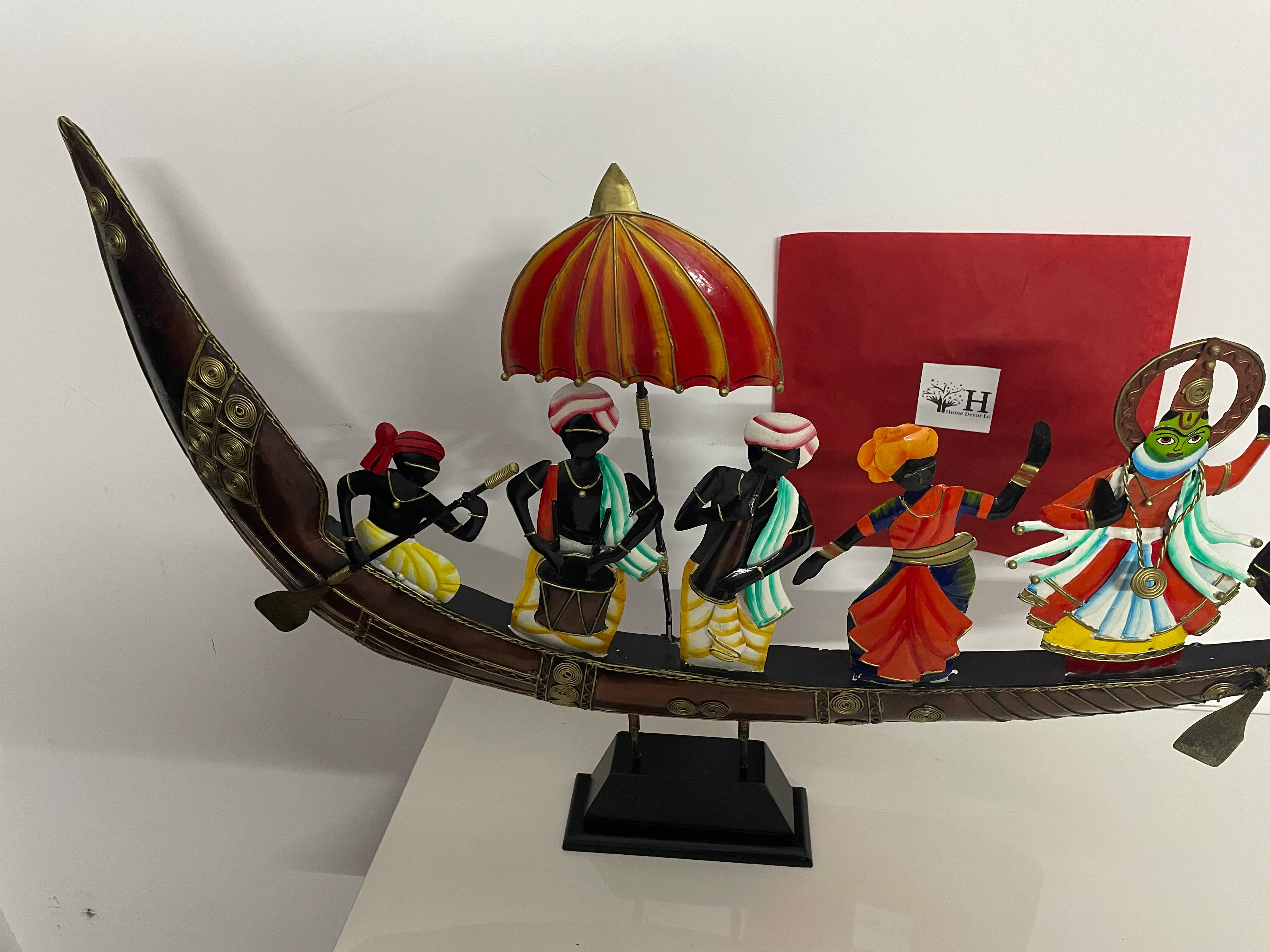 Wrought Iron Traditional Boat Race Wall Decor - Image 3
